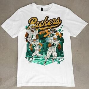Green Bay Packers Football Graphic Tee Shirt Retro Game Day T-Shirt